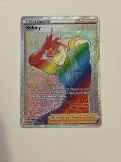 Sidney 279/264 Rainbow Rare Fusion Strike Holo Full Art Pokemon Card - Image 1