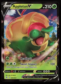 Appletun V 026/264 Ultra Rare SWSH08: Fusion Strike Pokemon Card - Image 1