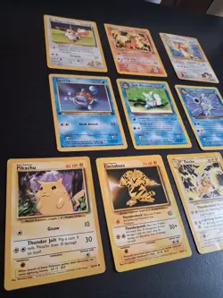 Pokemon Base Set (LOT of 10) Non Holo Trainer Badge Cards - Image 2
