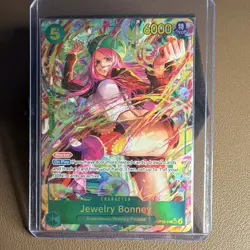 Namco One Piece Card Game Jewelry Bonney OP12-118 Secret Rare Alt Art Foil EN - Image 1