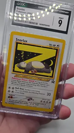Snorlax Z #49 WOTC Black Star Promo CGC 9 MINT 2002 Pokemon League Vintage Card - Image 2