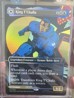 Wizards of the Coast MTG Marvel Super Heroes King T'Challa Mythic - Image 2