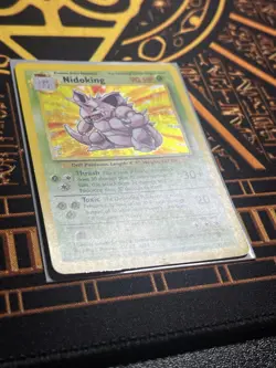 Pokemon TCG Nidoking Base Set Holo Unlimited Rare Card 11/102 MP Condition - Image 3