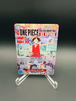 Monkey D. Luffy P-055 One Piece College Basketball US Voyage Promo Card - Image 1