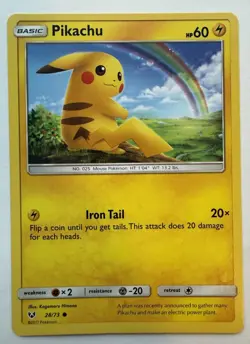 ~5 cards - Cute Pokemon with rainbows~ Pokemon TCG - Pikachu, Panpour, Aipom - Image 2