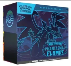Pokemon Trading Card Game Mega Evolution Phantasmal Flames Elite Trainer Box ETB - Image 1