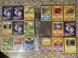 Vintage Pokemon 80+ Card Binder Lot WOTC Base Jungle Fossil NO DUP’s - Image 5