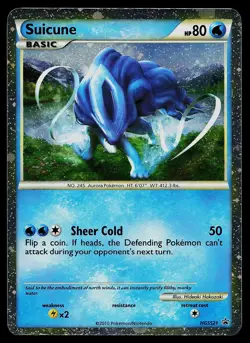 Pokemon Card - Suicune HGSS Black Star Promos HGSS21 Promo - Image 1