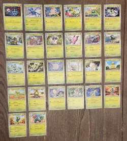 Pokemon Scarlet & Violet Complete Common Uncommon Energy 1 Holo 174 Card Lot NM - Image 1