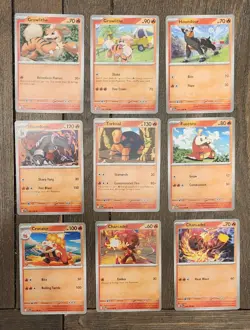 Pokemon Scarlet & Violet Complete Common Uncommon Energy 1 Holo 174 Card Lot NM - Image 2