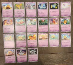 Pokemon Scarlet & Violet Complete Common Uncommon Energy 1 Holo 174 Card Lot NM - Image 5