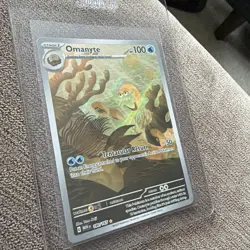 Pokemon TCG Card Omanyte 180/165 S&V 151 Illustration Rare *English* - NM - Image 1