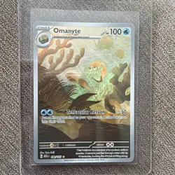 Pokemon TCG Card Omanyte 180/165 S&V 151 Illustration Rare *English* - NM - Image 2