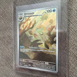 Pokemon TCG Card Omanyte 180/165 S&V 151 Illustration Rare *English* - NM - Image 3