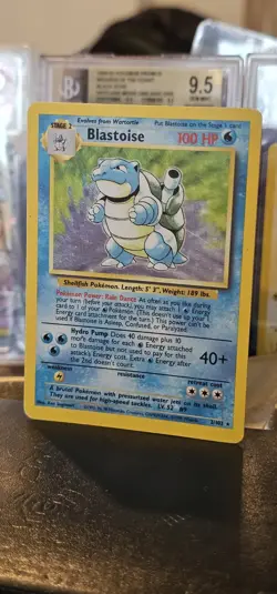 Blastoise 2/102 Base Set WOTC 1999 Pokemon Card Holo Rare Unlimited LP - Image 2
