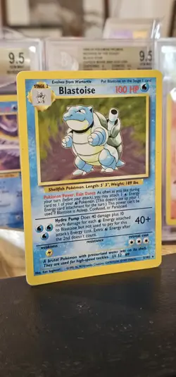 Blastoise 2/102 Base Set WOTC 1999 Pokemon Card Holo Rare Unlimited LP - Image 4