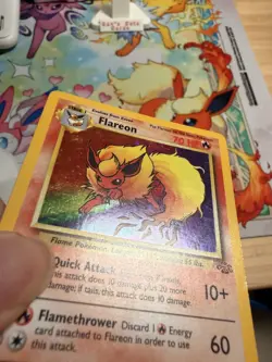Pokemon Flareon 3/64 Jungle Holo Rare 1999 Wizards of the Coast 70 MP/HP Card - Image 5