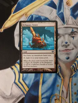 Reliquary Tower MTG Conflux Uncommon Land Moderately Played - Damaged x1 RT2 - Image 1
