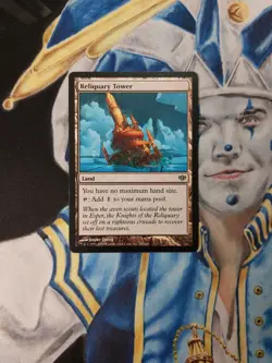 Reliquary Tower MTG Conflux Uncommon Land Moderately Played - Damaged x1 RT2 - Image 2