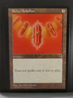 Mtg RUBY MEDALLION NM Tempest - Image 1