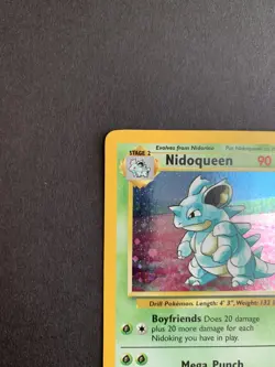 Pokemon Nidoqueen Base II 12/130 Holo Swirl LP - Image 2