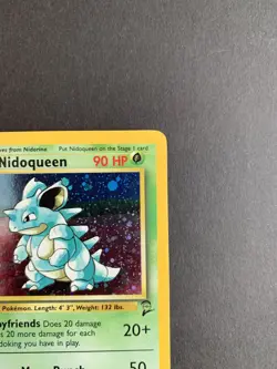 Pokemon Nidoqueen Base II 12/130 Holo Swirl LP - Image 3