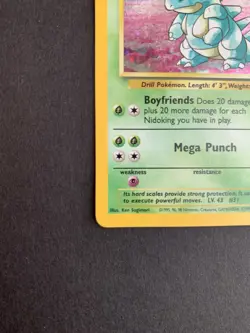 Pokemon Nidoqueen Base II 12/130 Holo Swirl LP - Image 5