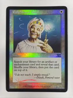Enlightened Tutor Judge Foil 6th Edition LP Light Play MTG Magic The Gathering A - Image 1