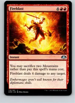 Magic the Gathering Fireblast Dominaria Remastered MTG Free Shipping! - Image 1