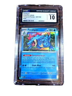Feraligatr Holo Rare #041 - CGC GEM MINT 10 - 2024 SV Temporal Forces - Pokemon - Image 1