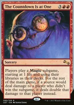 Magic the Gathering MTG The Countdown Is at One (80) Unstable LP - Image 1