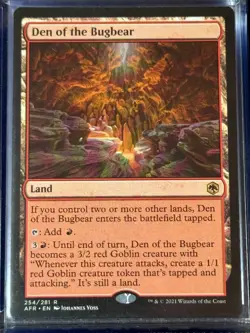 Den of the Bugbear AFR 254 Adventures in the Forgotten Realms Magic MTG Rare NM - Image 3