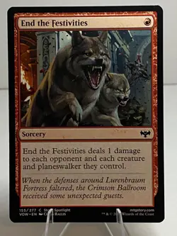 End the Festivities 155 Common Innistrad: Crimson Vow Lightly Played - Image 1