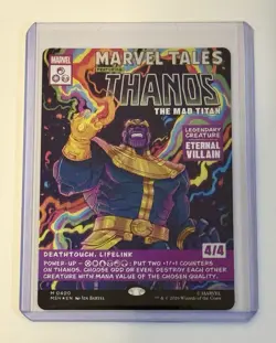 MTG Magic The Gathering Thanos The Mad Titan Comic Book Foil M0400 NM Pack Fresh - Image 1