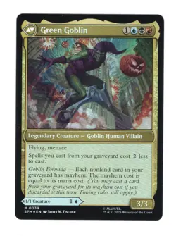 Norman Osborn / Green Goblin | FOIL | NM | MTG | 0039 | Mythic | SPM - Image 2