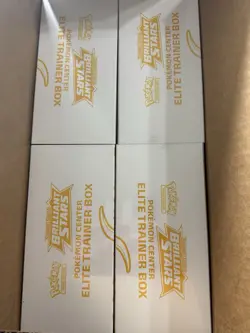 Pokemon Center Brilliant Stars Elite Trainer Box ETB Open Factory Case of 4 - Image 1