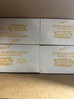 Pokemon Center Brilliant Stars Elite Trainer Box ETB Open Factory Case of 4 - Image 4