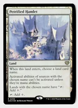 Petrified Hamlet 259 Rare Secrets of Strixhaven Magic: The Gathering Foil - Image 1