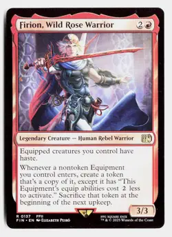 Firion, Wild Rose Warrior 137 Rare FINAL FANTASY Magic: The Gathering - Image 1
