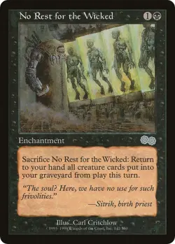 No Rest for the Wicked Urza's Saga Uncommon NM Magic: The Gathering 142 Normal - Image 1