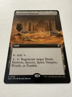Accursed Duneyard (Extended Art / Borderless) Commander: Aetherdrift Regular - Image 1