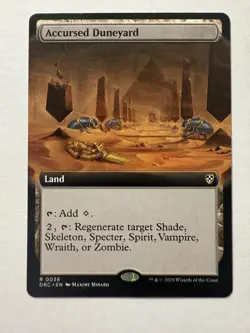 Accursed Duneyard (Extended Art / Borderless) Commander: Aetherdrift Regular - Image 2