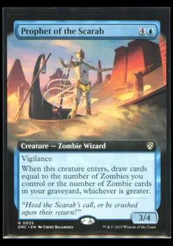 Prophet of the Scarab R 0025 Regul (Extended Art) Commander: Aetherdrift MTG - Image 1