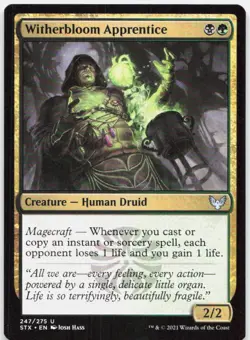 Witherbloom Apprentice 247 NM Strixhaven: School of Mages Magic: The Gathering - Image 1