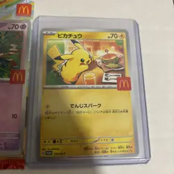 2025 Japanese POKEMON- PIKACHU -McDonald’s PROMO pack opened - Image 4