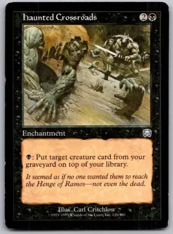 Haunted Crossroads 138 Uncommon Mercadian Masques Magic: The Gathering LP - Image 1