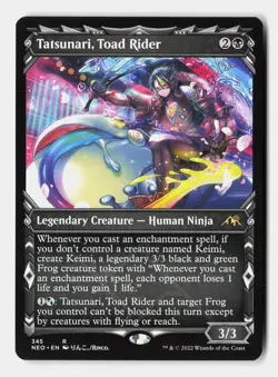 Tatsunari, Toad Rider (Showcase) 345 Kamigawa: Neon Dynasty MTG NM - Image 1