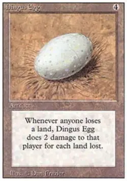 MTG Dingus Egg, Revised Edition, Heavily Played, English - Image 1