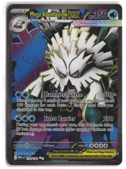 Mega Abomasnow ex 157/132 Ultra Rare Mega Evolution Pokemon Holo NM - Image 1