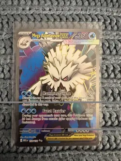 Pokemon Mega Evolution Mega Abomasnow EX TCG Full Art Card 157/132 NM Condition - Image 1